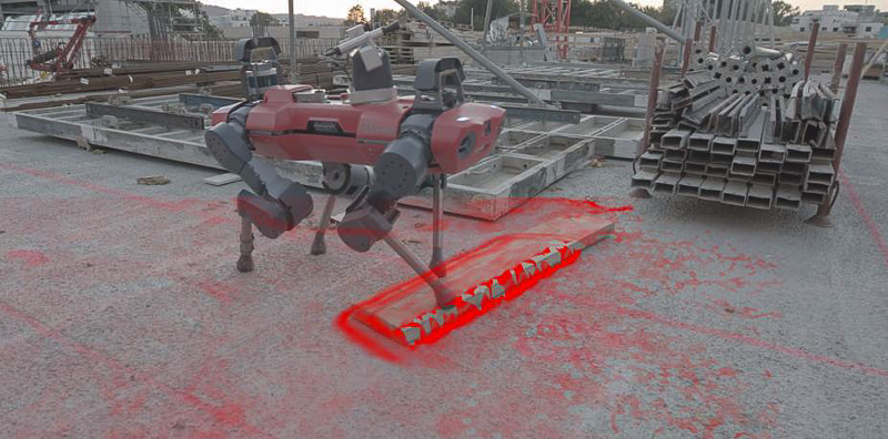 ANYmal robot performing thermal inspection