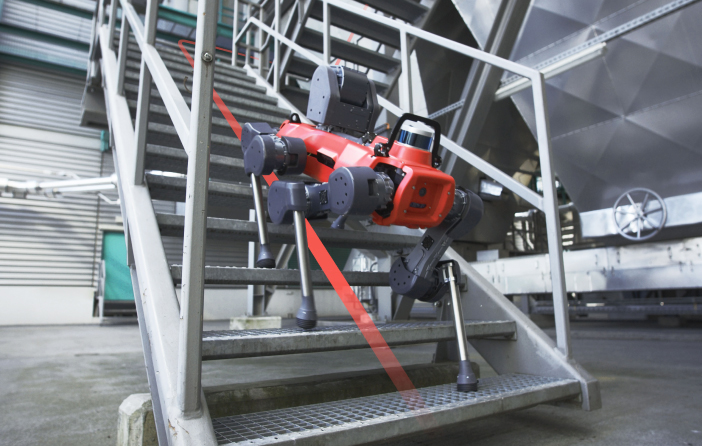 ANYmal legged robot autonomous on stairs