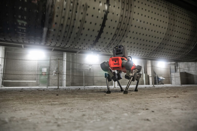 ANYmal legged robot in unpleasant terrain