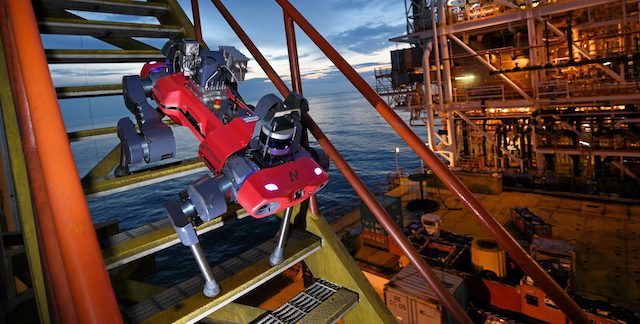 ANYmal inspecting an offshore platform