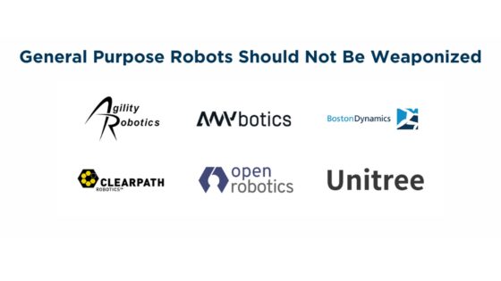 General Purpose Robots Should Not Be Weaponized: An Open Letter to the Robotics Industry and our Communities