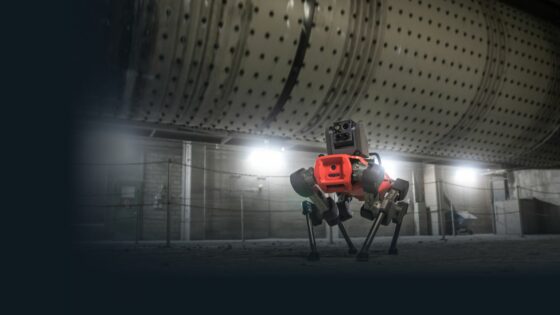 Autonomous inspection robot performing safety checks in a hazardous metal plant environment