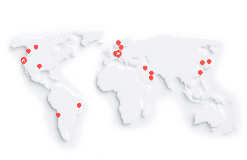 ANYbotics map of partners and office