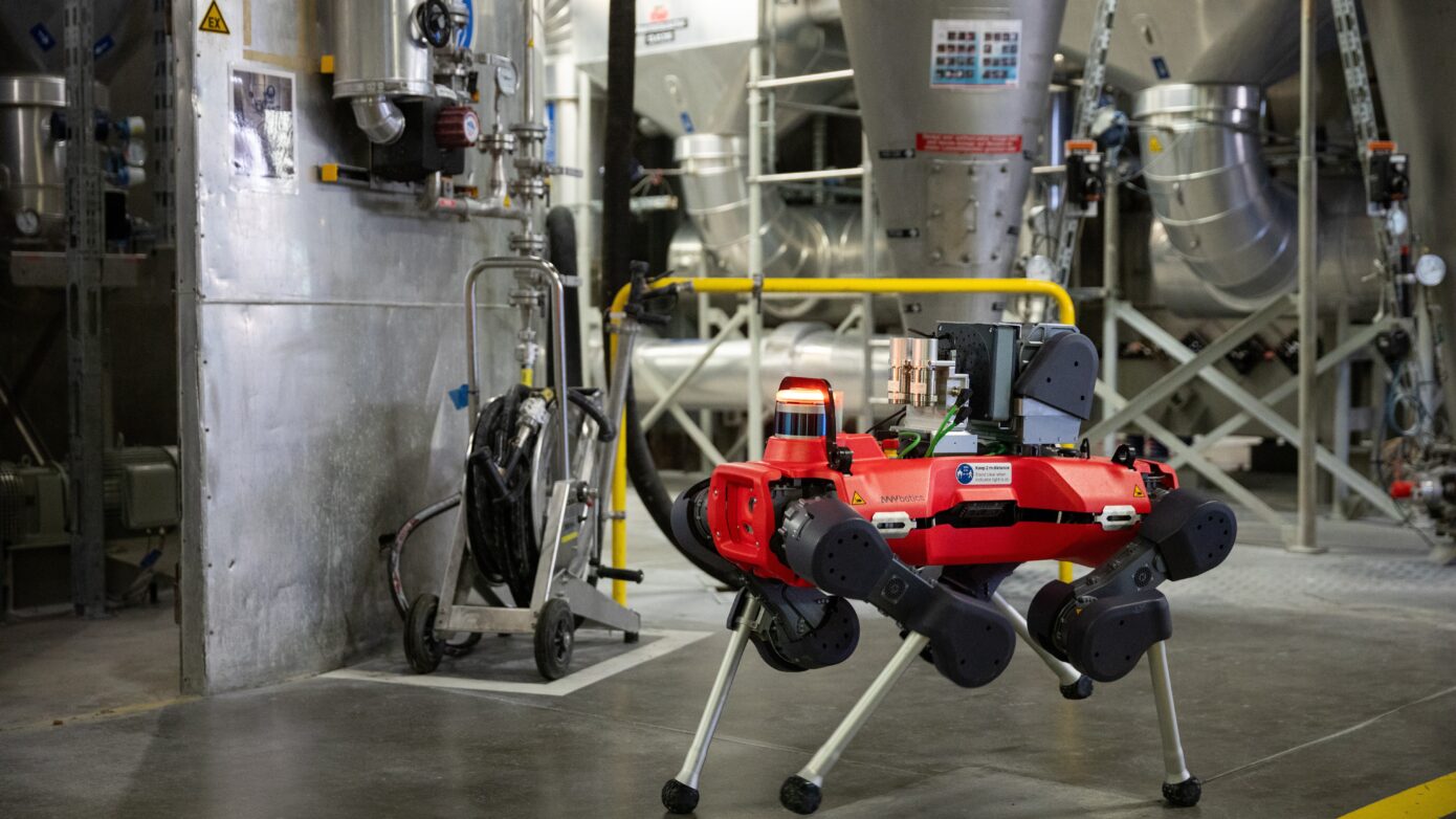 ANYmal inspecting Gas Leak Detection at a processing plant