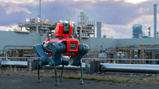 ANYmal X inspection robot at the Equinor plant