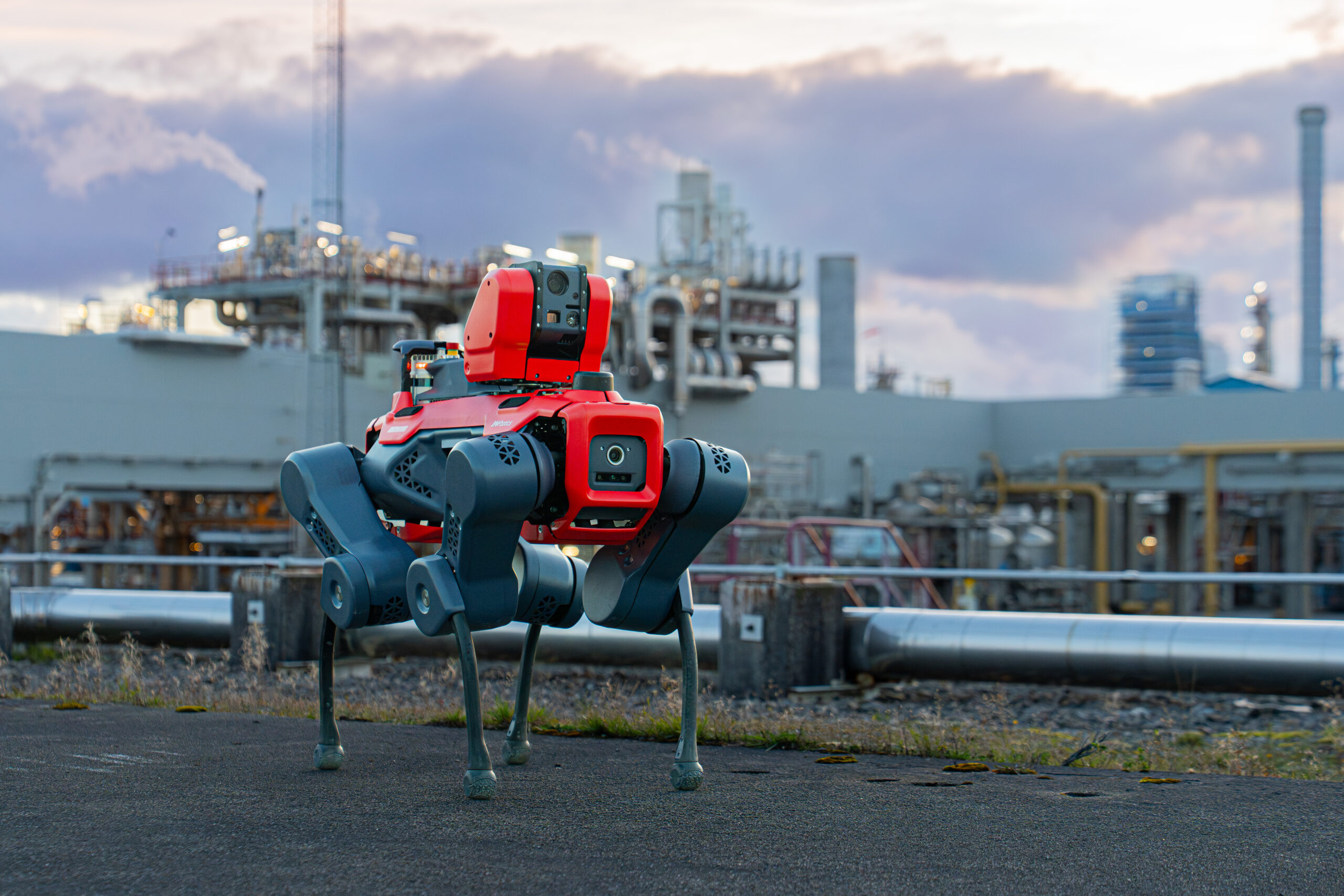 ANYmal X inspection robot at the Equinor plant